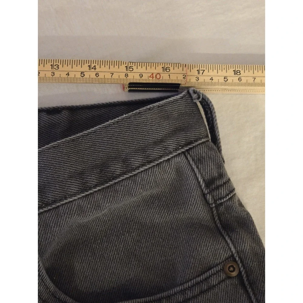 LL Bean Mens‎ 35x29 Denim Jeans Faded Black Classic Fit Straight Leg